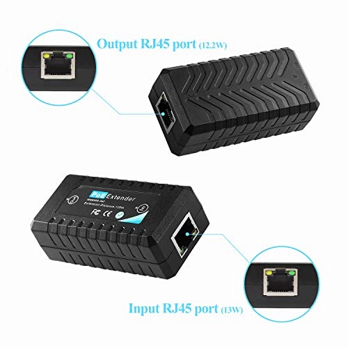 POE Extender - 48V 12.2W 1 IEEE 802.3af 100Mbps 15.4W