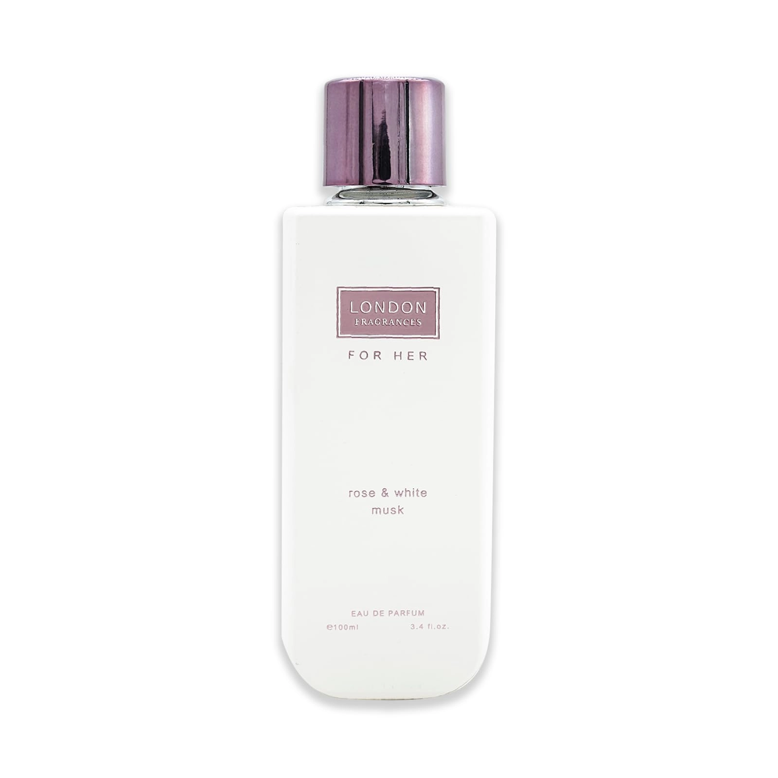 London Fragrances Rose and White Musk - 3.4 Fluid Ounces