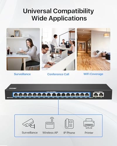 1PS-16G2-US - 18-ports