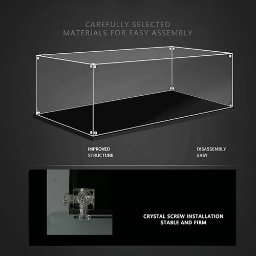 Acrylic Display Case - 42x19x72cm Transparent Dustproof