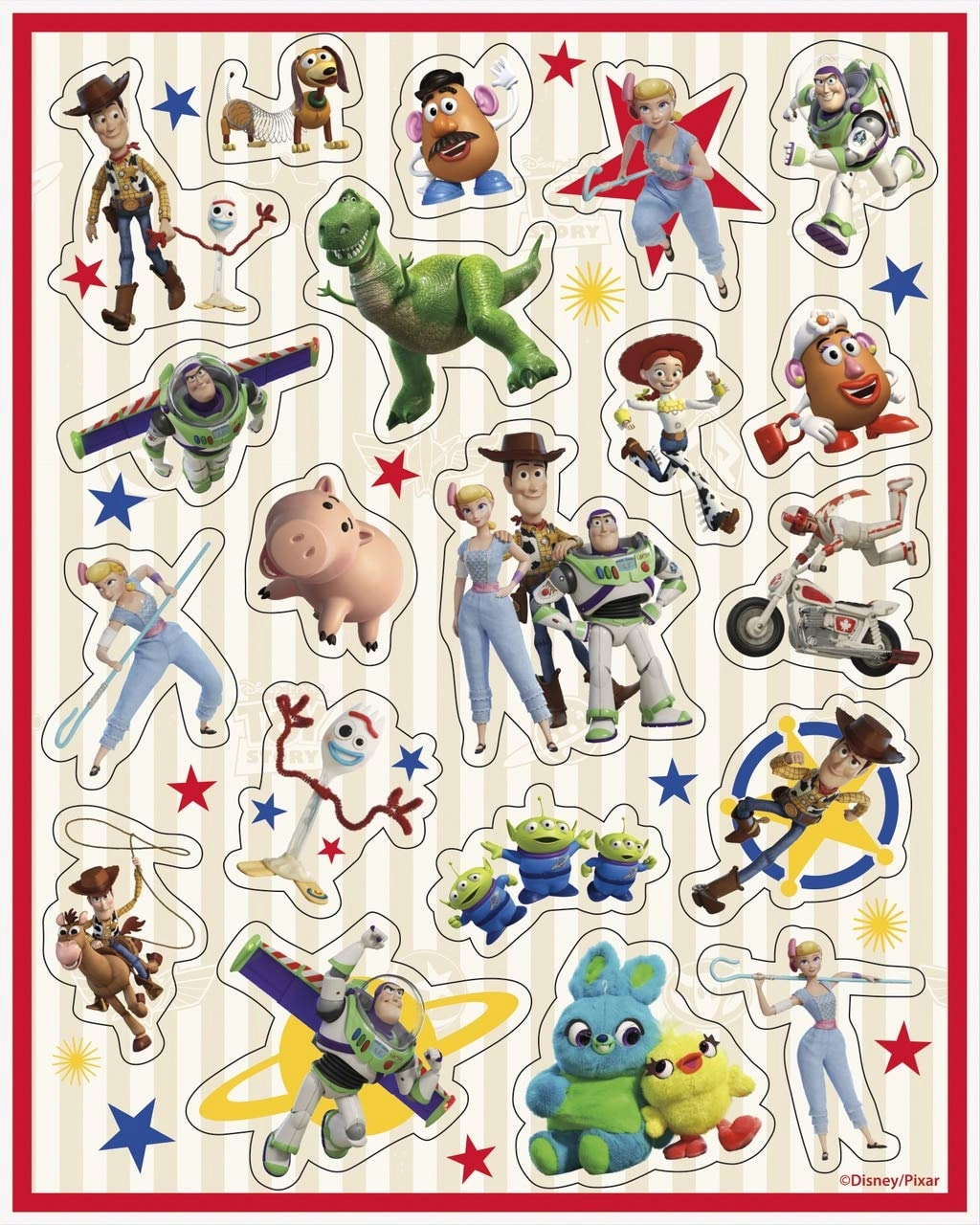 Unique Toy Story Sticker Book Assorted Designs 4 pcs