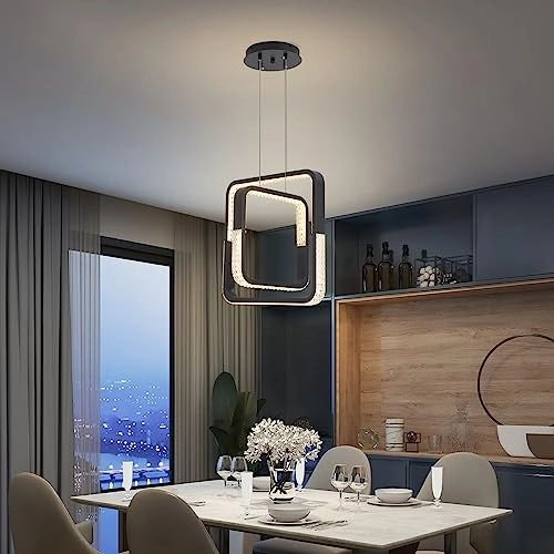 2 Square Chandelier - 3000K-6000K Dimmable