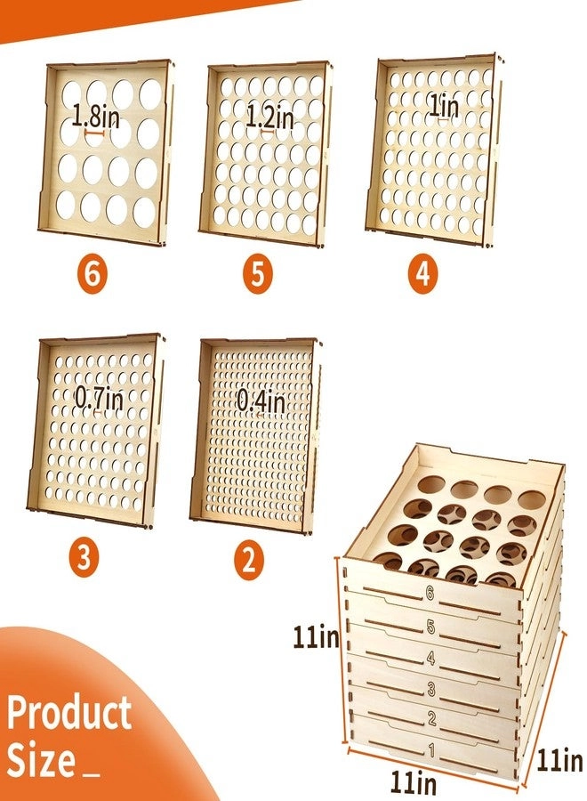 Sorter Sifter Box for LEGO - 6 Tray 5 Different Size