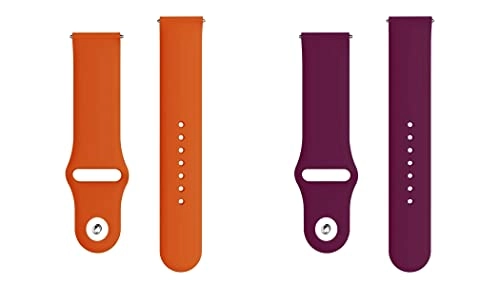 2 Pack 20mm Silicone Watch Band for Sekonda Motion