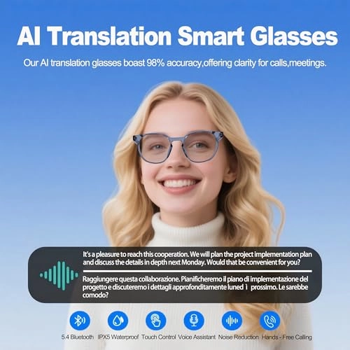 Deepseek R1 - Bluetooth 140+ Languages Photochromic Lenses