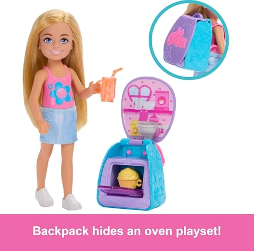Chelsea Cupcake Baking Backpack Doll - 15.2 cm Ages 3+