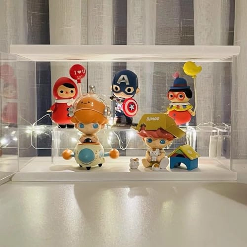 2 Tier Clear Acrylic Display Box - 9.8x4.5x5.9inch/25x11.5x15cm