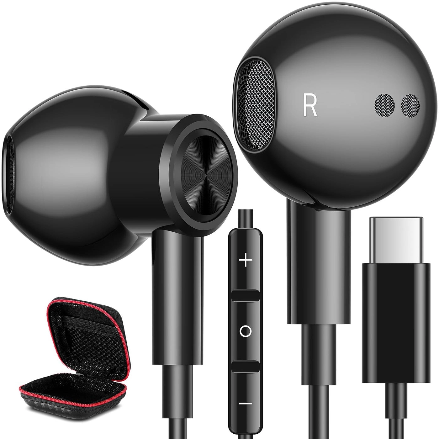 iMangoo USB C Headphones Wired Earbud
