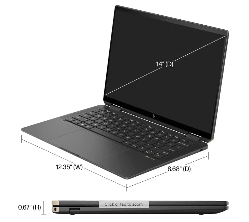 Spectre x360 - 14'' Core Ultra 7-155H 16GB DDR5 1000GB SSD