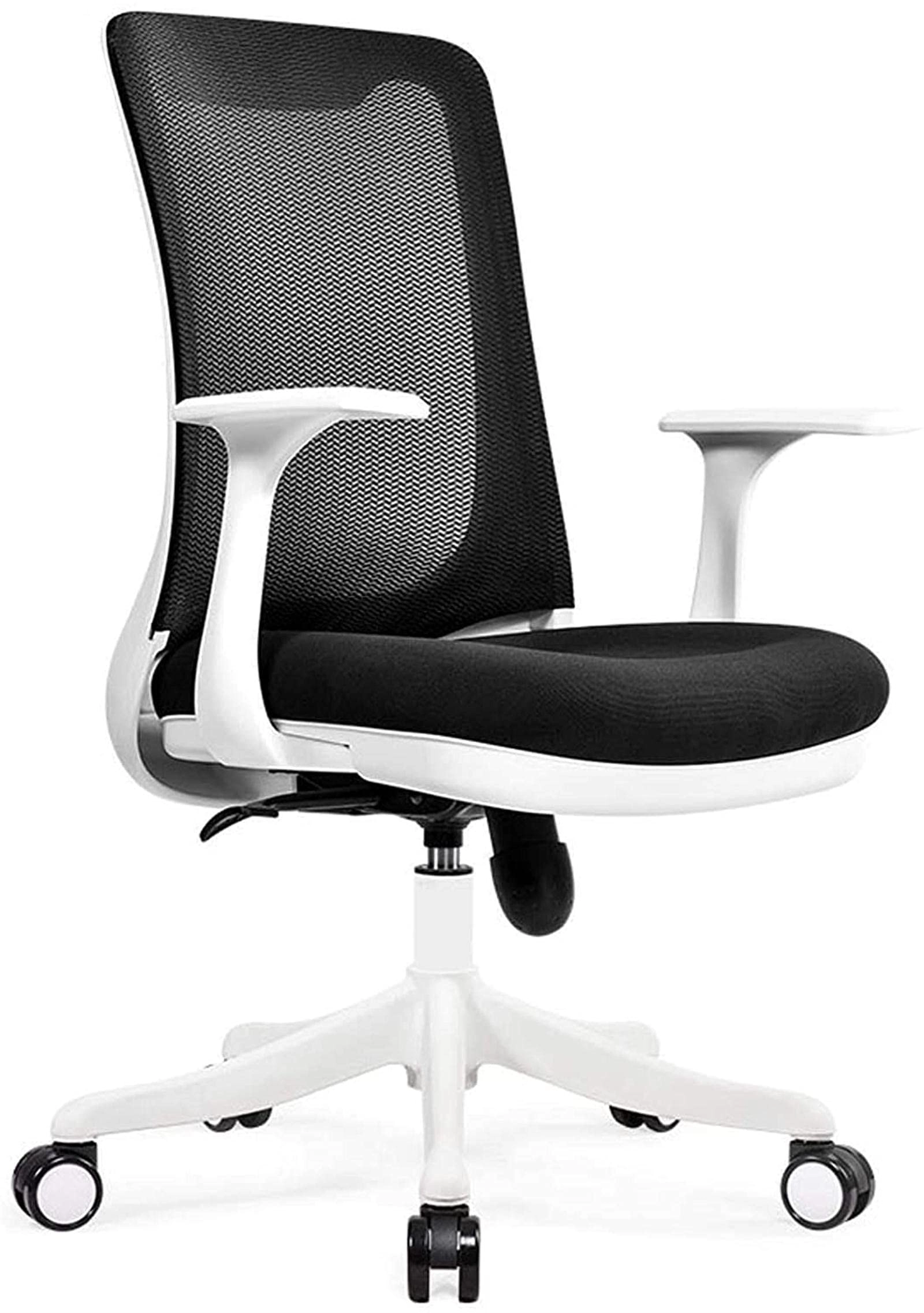 FTLOHQF Office Chair - Ergonomic Mesh Mid Back Nylon Feet