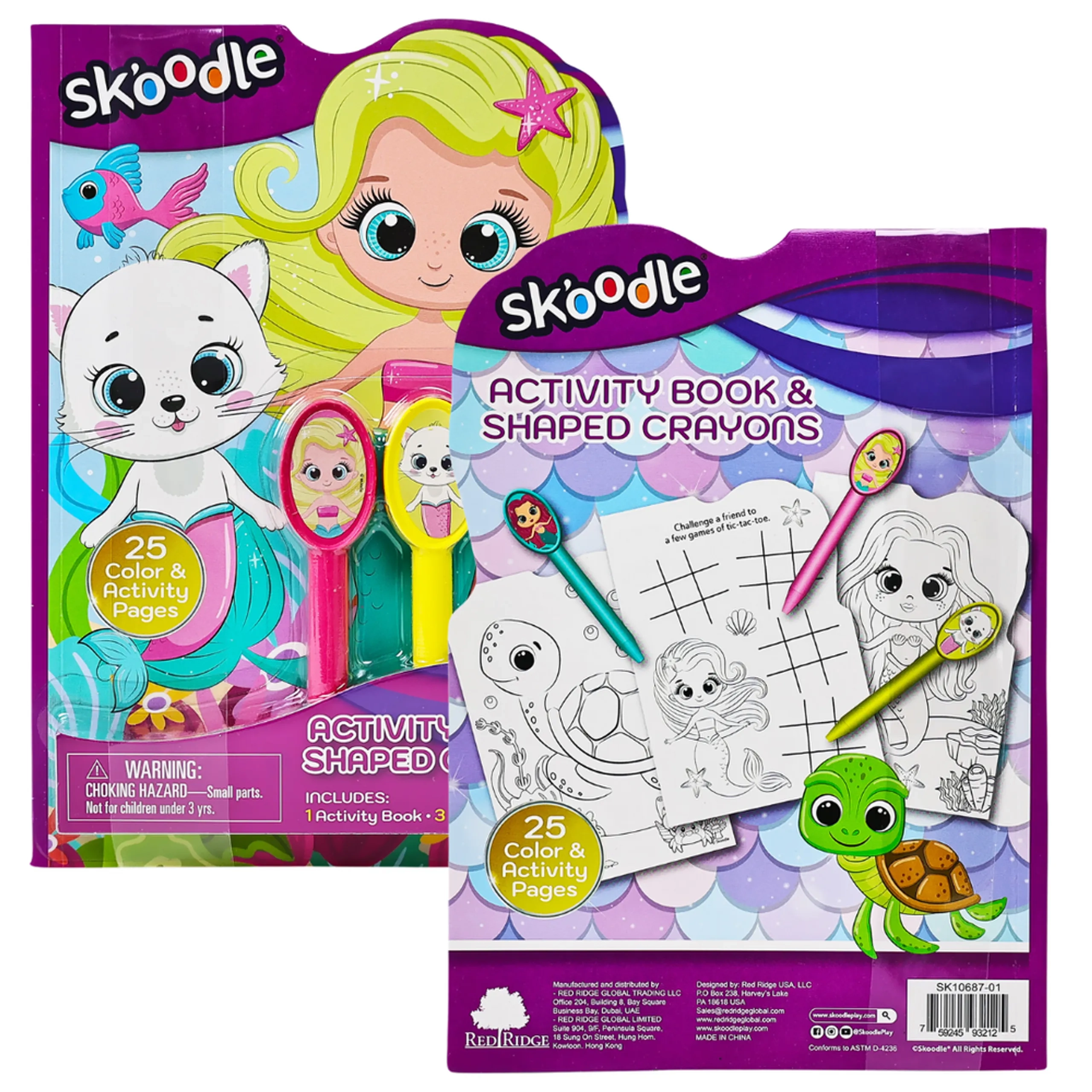 Activity Book & 3 Shaped Crayon Set - 3 piece(s)