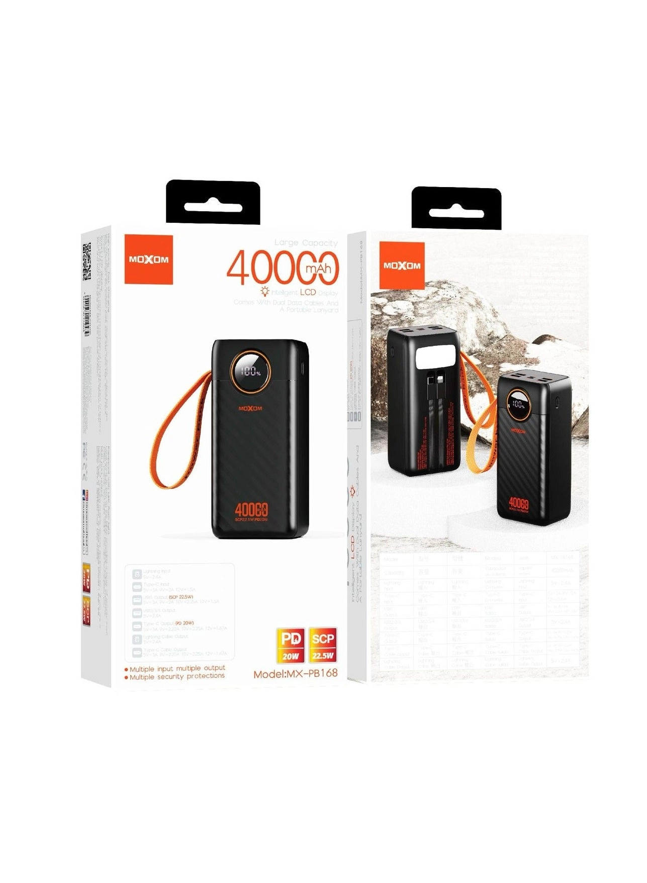 MX-PB168 - 40000mAh 20W 22.5W