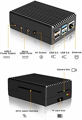 Raspberry Pi 4 Aluminum Case - Model B Passive Cooling