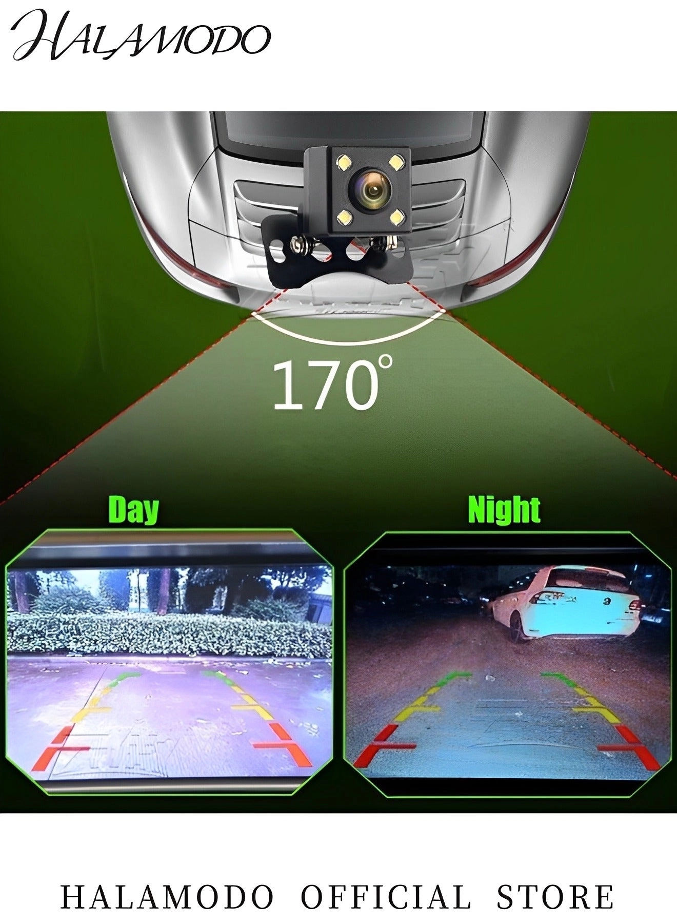 Car Backup Camera - 12 LED night vision