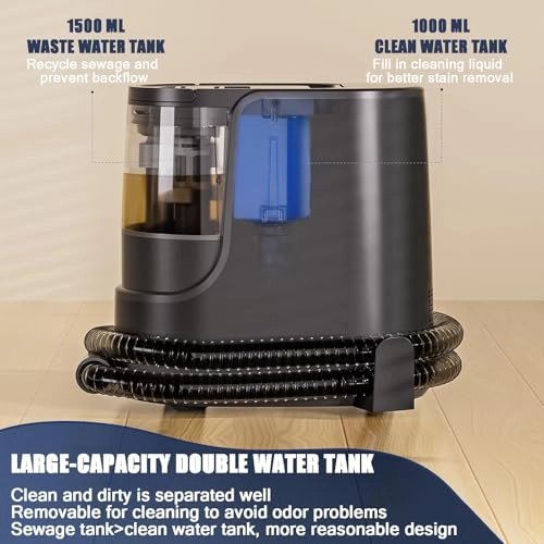 Portable Steam Carpet Cleaner Machine - Spray Suction Three-in-One 400W