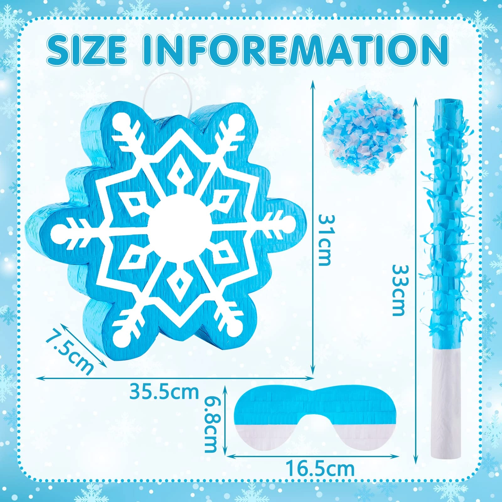 Snowflake Piñata - 1.0 Count Birthday