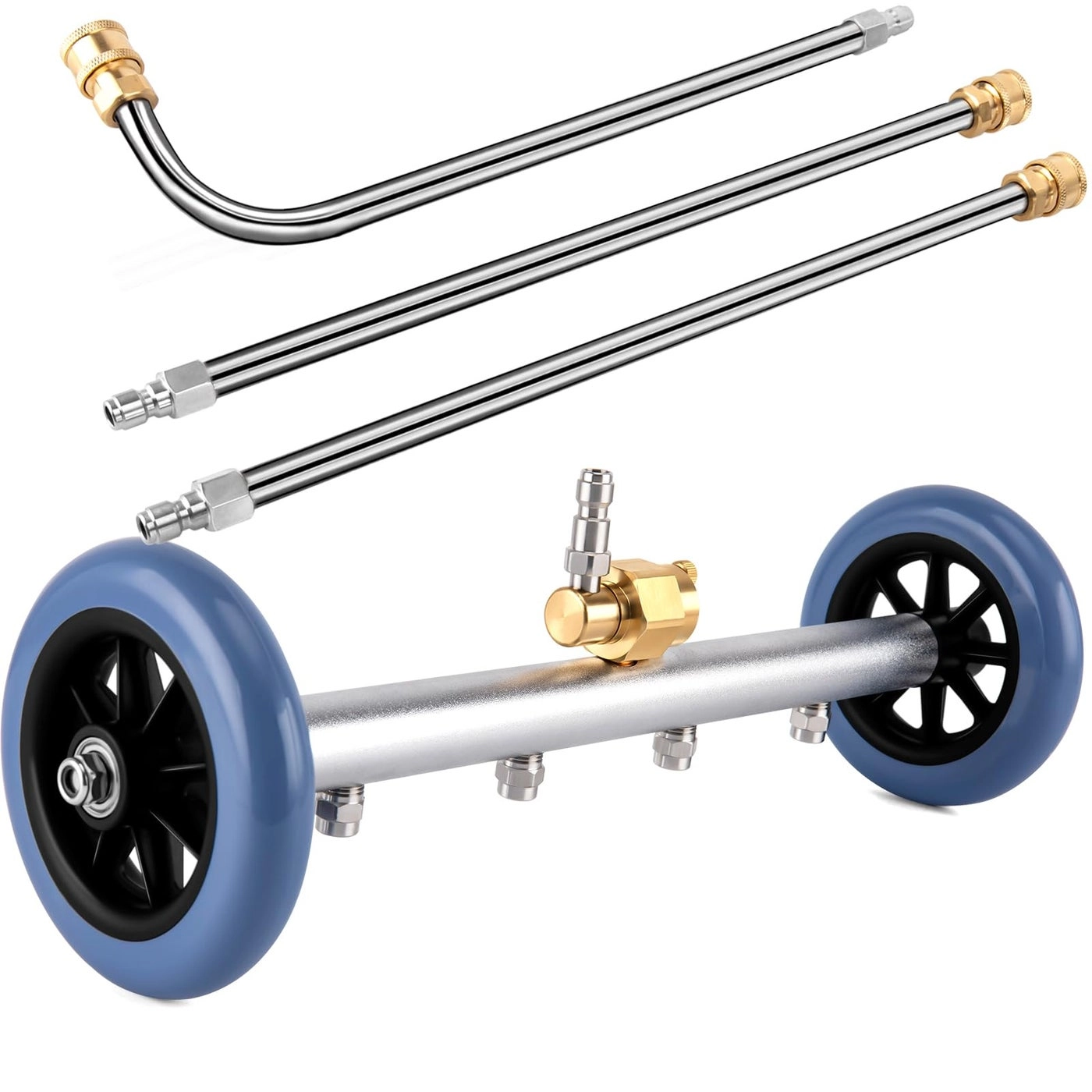 Undercarriage Pressure Washer Attachment - 2in1 16 Inch 4000 PSI