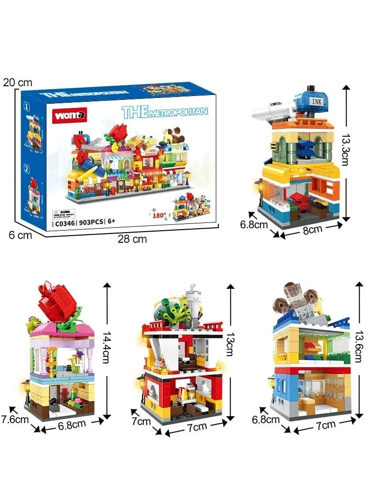 Building Blocks Set - Flowers 903 pcs