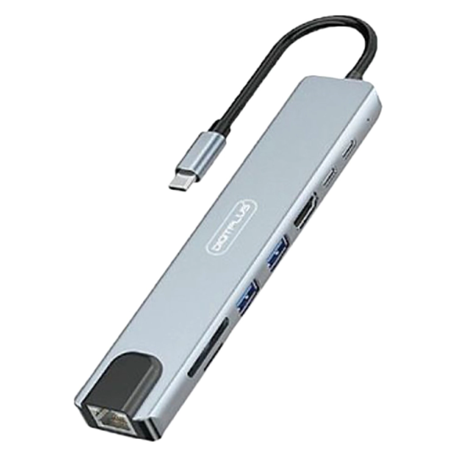 DIGITPLUS USB-C Hub - 8-in-1 Grey