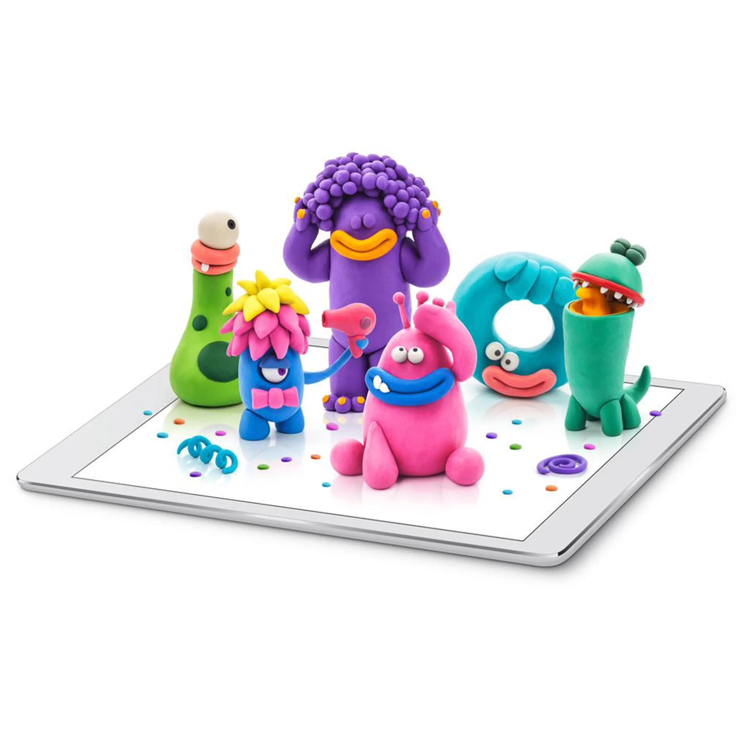 Monsters Modelling Air Dry Clay Kit - 650g 15pcs.