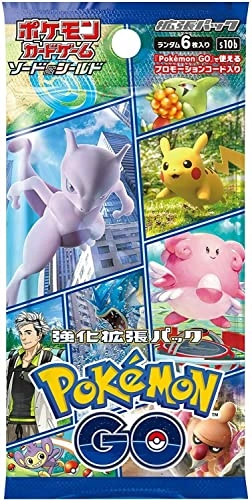 Pokemon GO Booster Pack - 4x 6 cards + Toploader