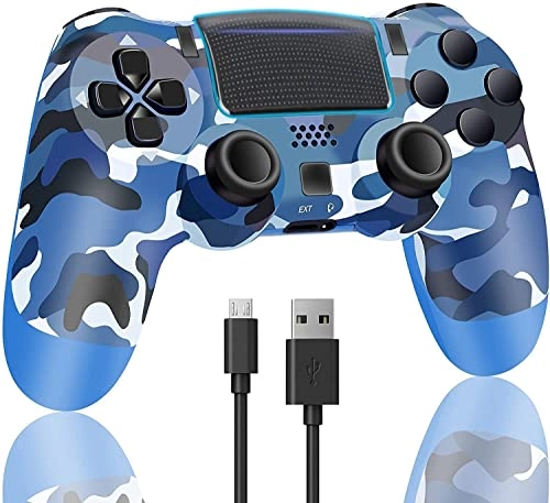 Wireless Game Controller - Camo Blue PS4