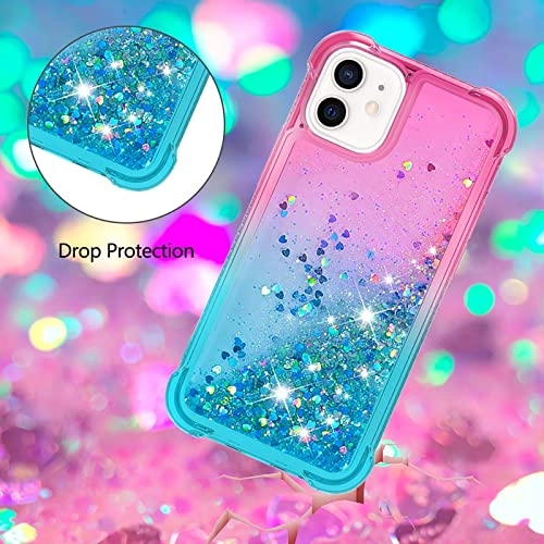 Glitter Moving Quicksand Flowing Cover Silicone Bumper for iPhone 12