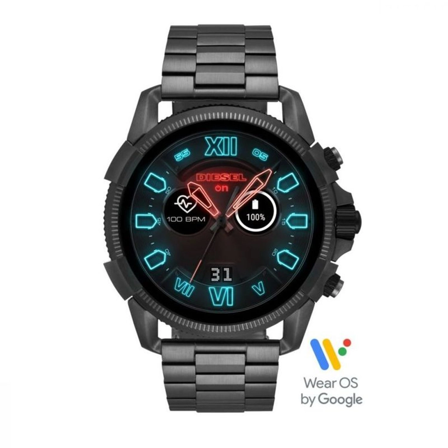 DIESEL DZT2011 48mm Stainless Steel