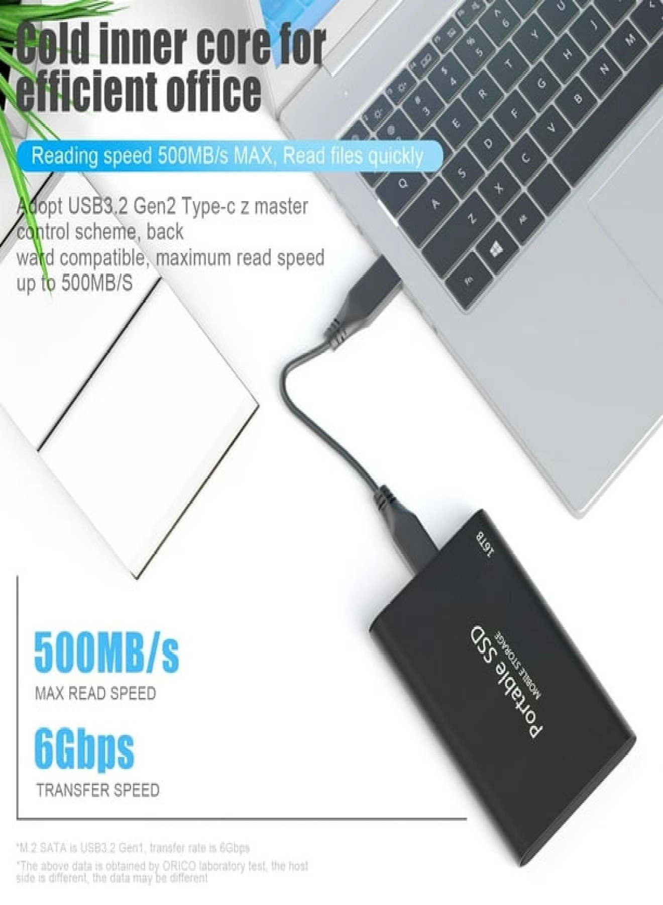 Portable External Hard Drive - 16 TB