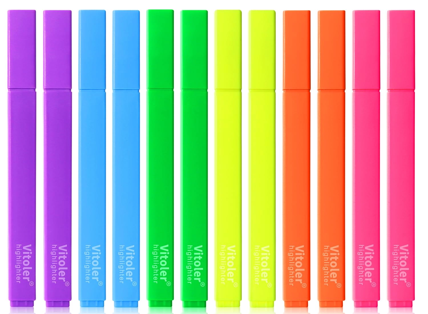 vitoler Highlighters - Vivid Colors Chisel