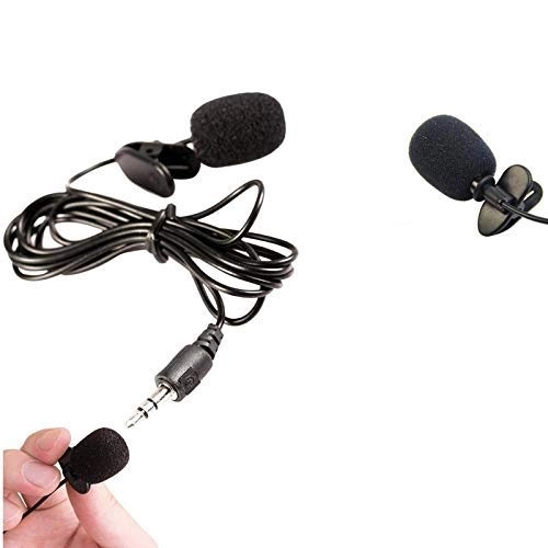 Techking Collar Clip Lapel Mic 3.5mm-Mini-Jack Microphone