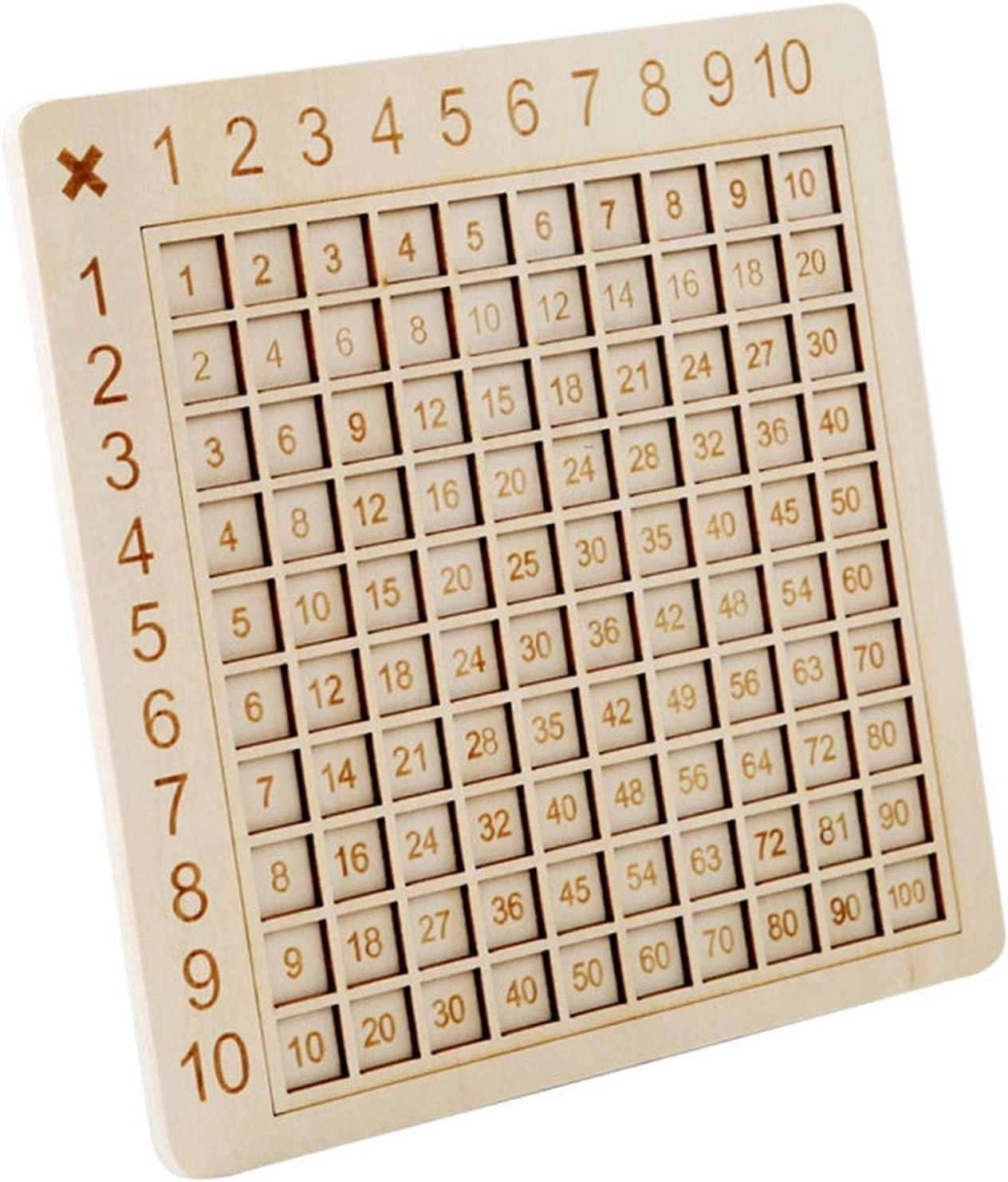 Wooden Multiplication Game Board - 3 years old and above