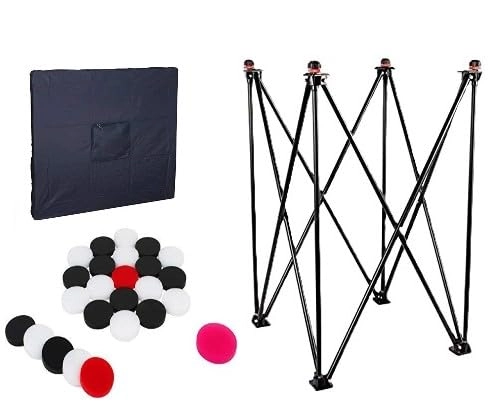 K&E Carrom Board Stand - Heavy-Duty Iron Adjustable Height Foldable