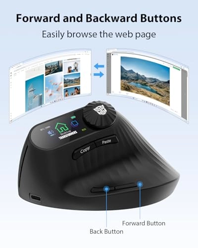 Vertical Ergonomic Mouse - 2.4G Bluetooth