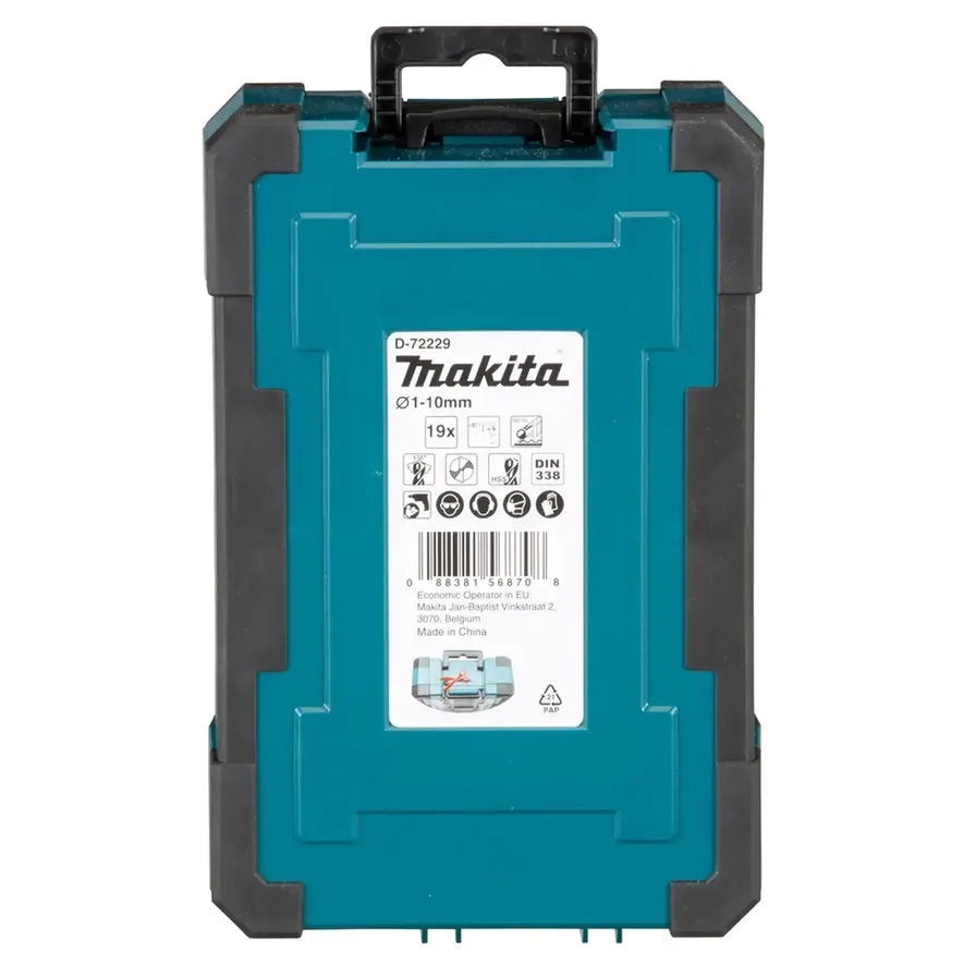 D-72229 - HSS(High-Speed Steel)-TiN(Titanium Nitride) 19 Pc. 0.1-1 cm.