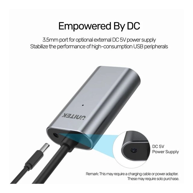 Active Extension Cable 5Gbps USB-A to USB-C 5m Aluminum Alloy