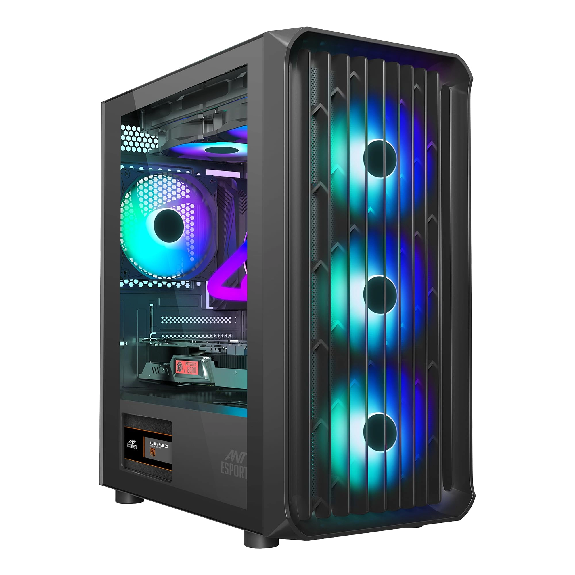 Ant Esports, Ant Esports 205 Air - Tempered Glass Side Panel Mid Tower