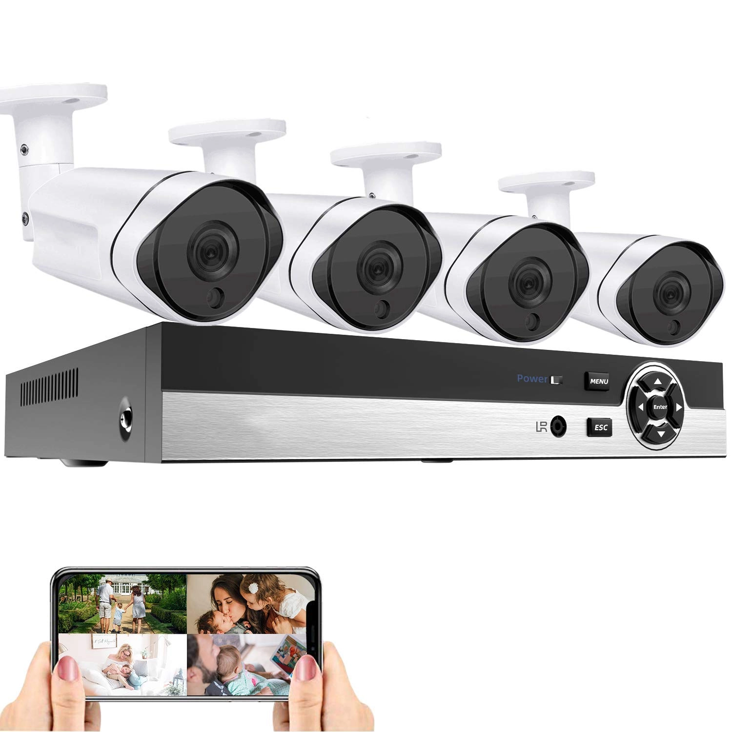 MaxseGropu 4MP Security Camera System - 4PC 4Channel