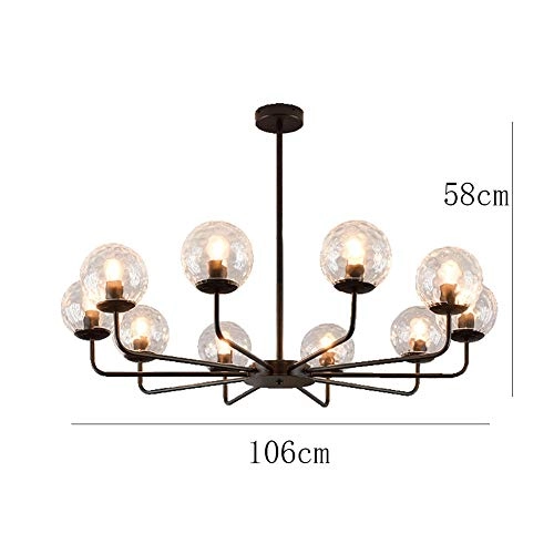 Hanging Light - Copper and glass 92*40cm