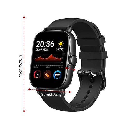 Heart Rate Monitor Watch - 1.75 Inch Touch Screen Heart Rate Blood Pressure Blood Oxygen Monitor