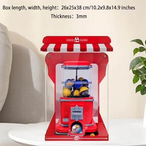 Acrylic Display Case for LEGO Gachapon Machine Car 21358 - 3mm thickness Dustproof