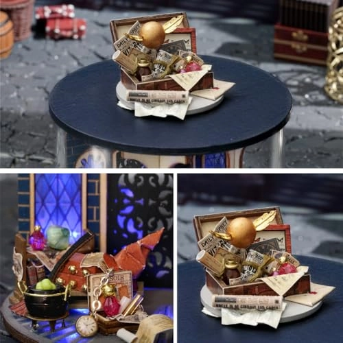 3D Wooden Puzzle Bookshelf Insert - Library of Books 1:24