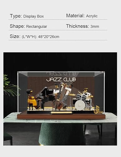 Acrylic Display Case for LEGO 21334 Building Kit - 3mm thickness