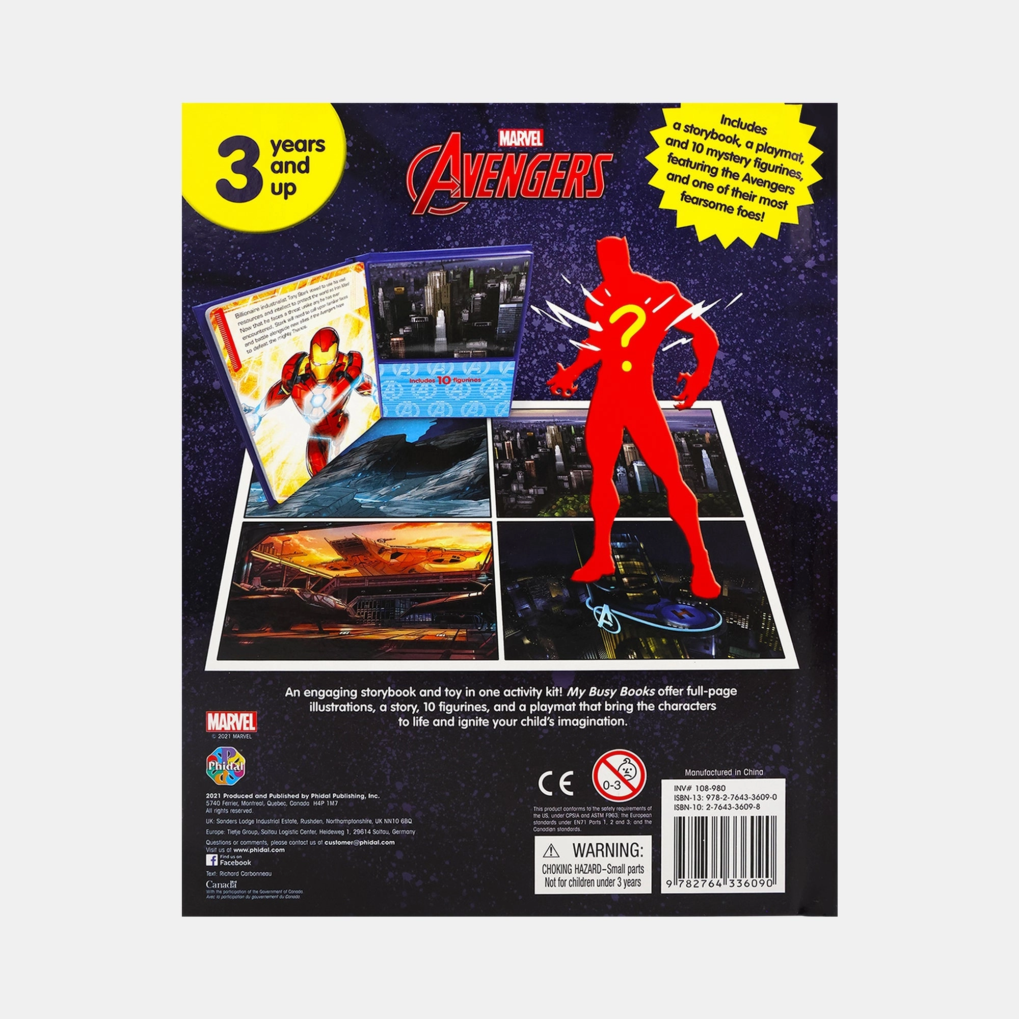 Marvel Avengers - a storybook, 10 figurines, and a playmat | Box Set