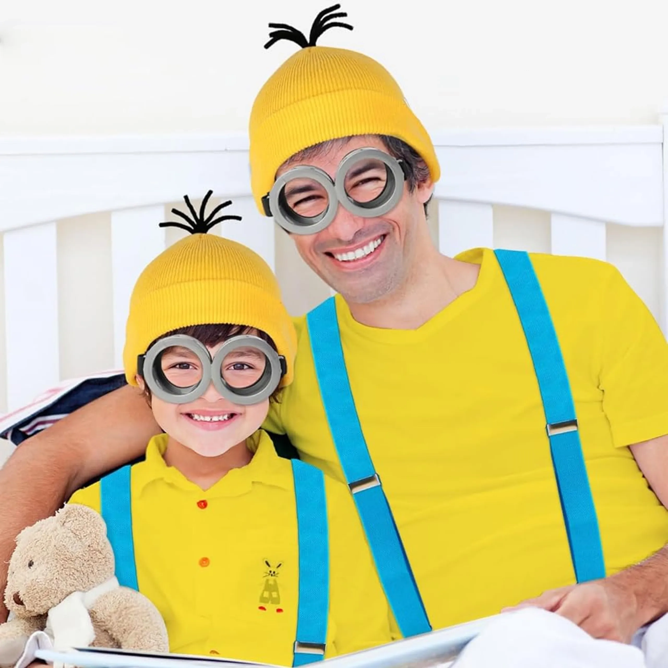 Minion Costume Accessories - 4Pcs kids and adults