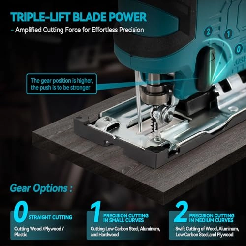 Cordless Electric Jigsaw - 500W