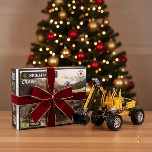 Metal Construction Crane - 256 pcs for ages 3+