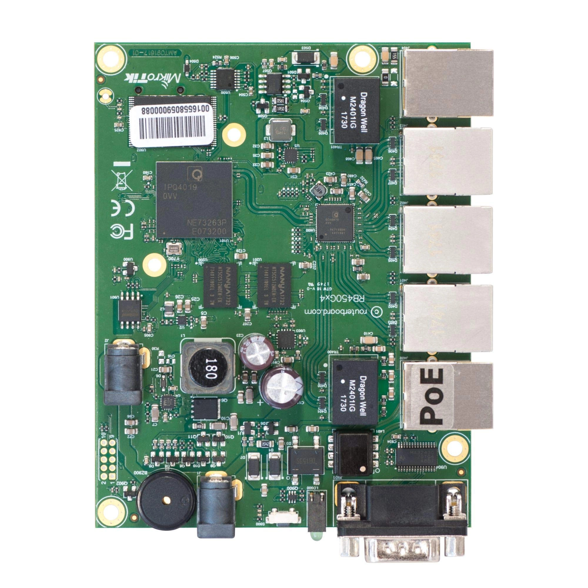 Mikrotikls, SIA RB450GX4 - 5 Gigabit Ethernet ports 1 GB RAM