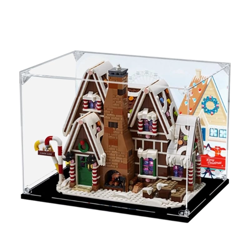 Clear Acrylic Display Case - for 10267 Black Bottom+background