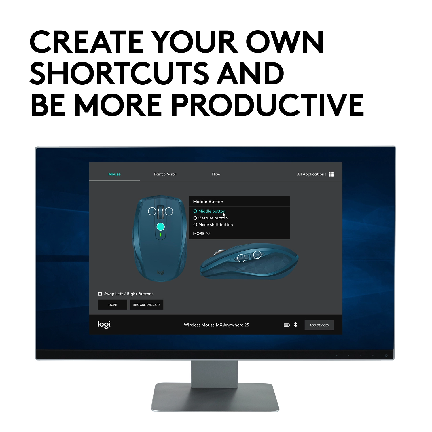 MX Master 2S Mouse - Wireless